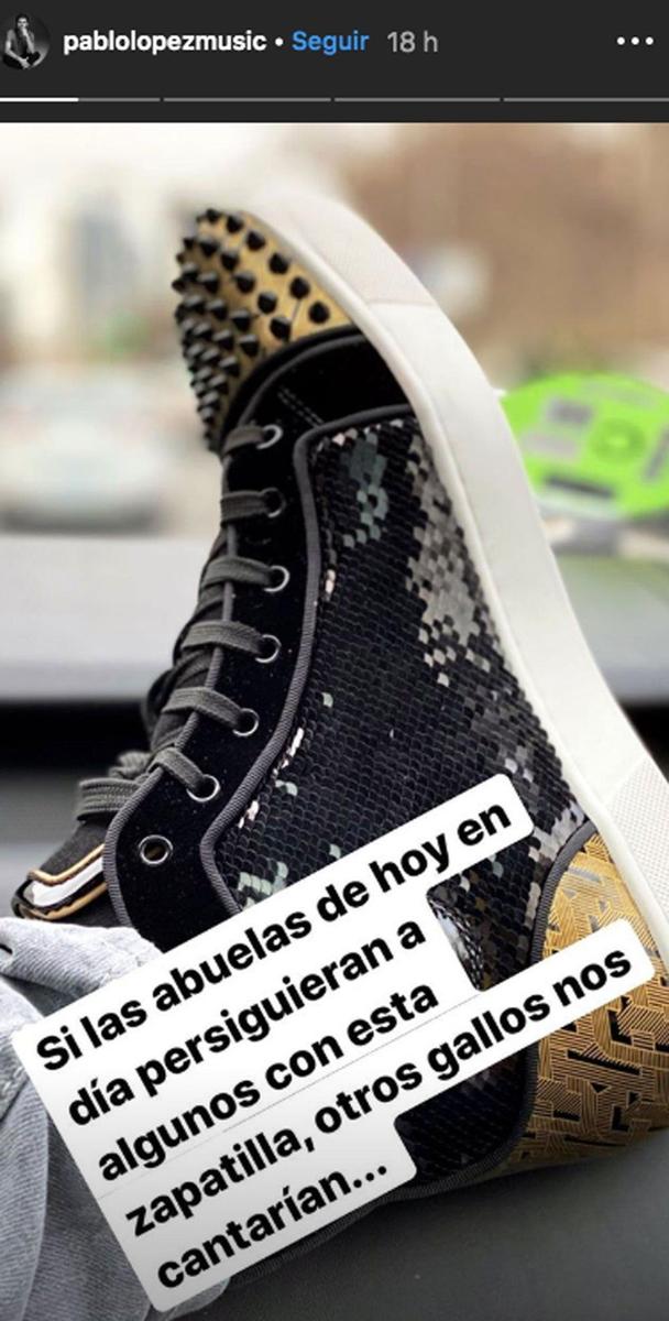 La zapatilla destructiva de Pablo López