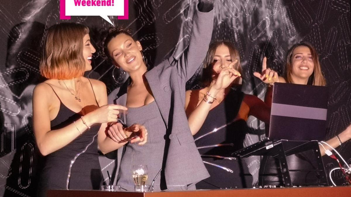 Bella hadid bailando en la fiesta vip de magnum en cannes