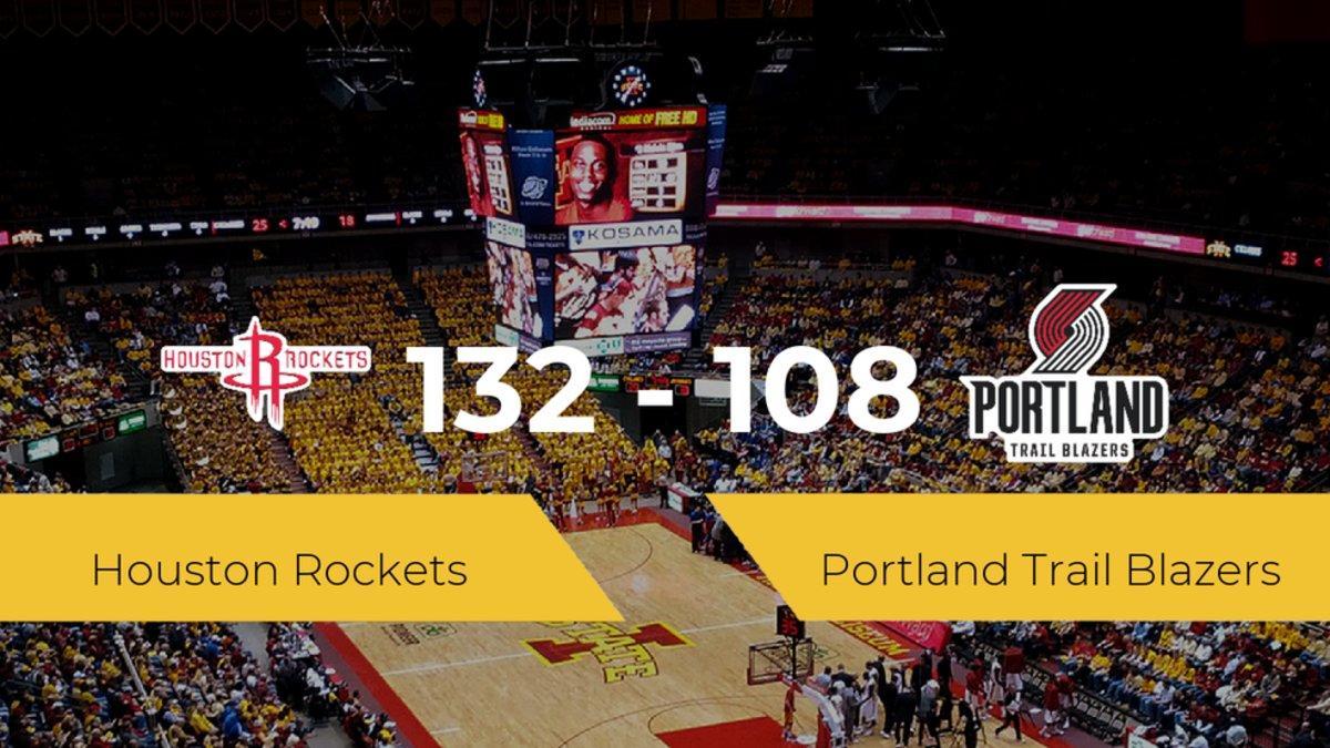 Victoria de Houston Rockets ante Portland Trail Blazers por 132-108