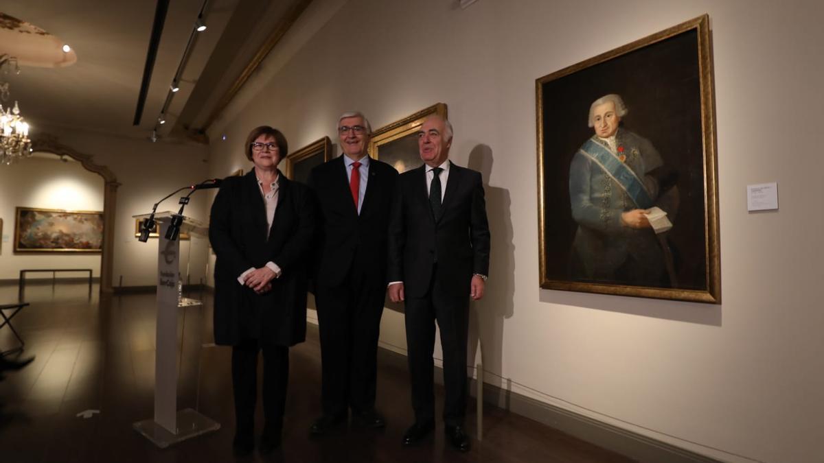 El óleo sobre lienzo &#039;Miguel de Múzquiz, Conde de Gausa&#039; se ha presentado este miércoles en el Museo Goya.