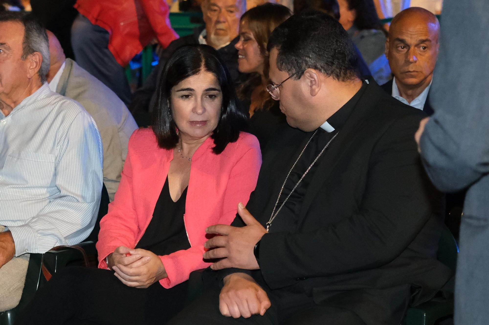 La ministra Carolina Darias, en el pregón de las fiestas del Pino