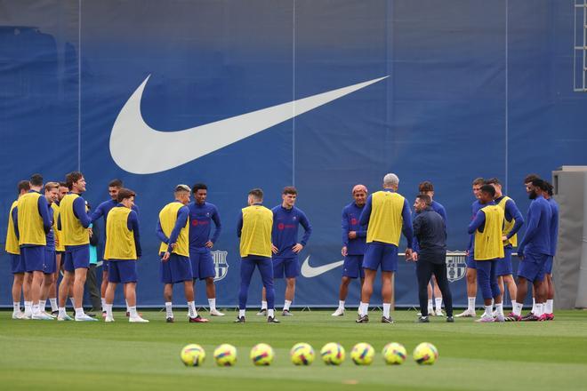 Último entrenamiento del FC Barcelona antes del clásico ante el Real Madrid