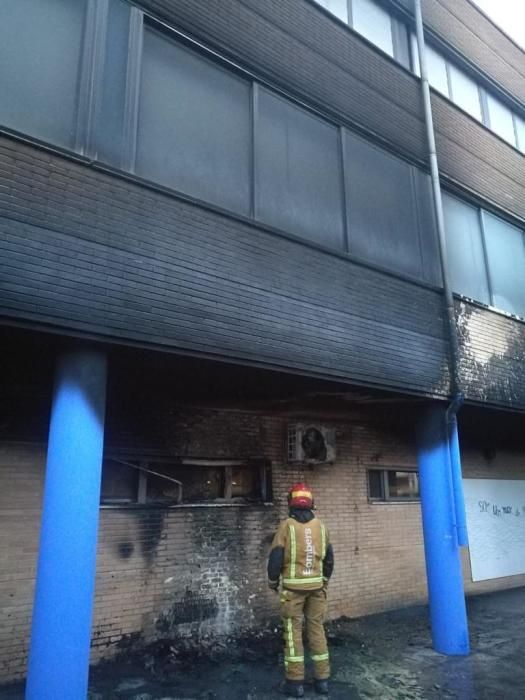 Incendio en IES la Malladeta La Vila