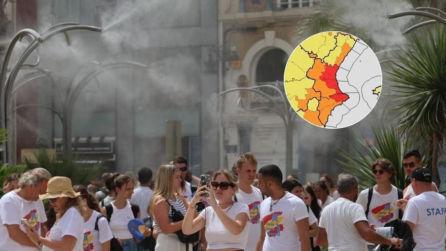 Última hora del aviso rojo por calor extremo en la Comunitat Valenciana