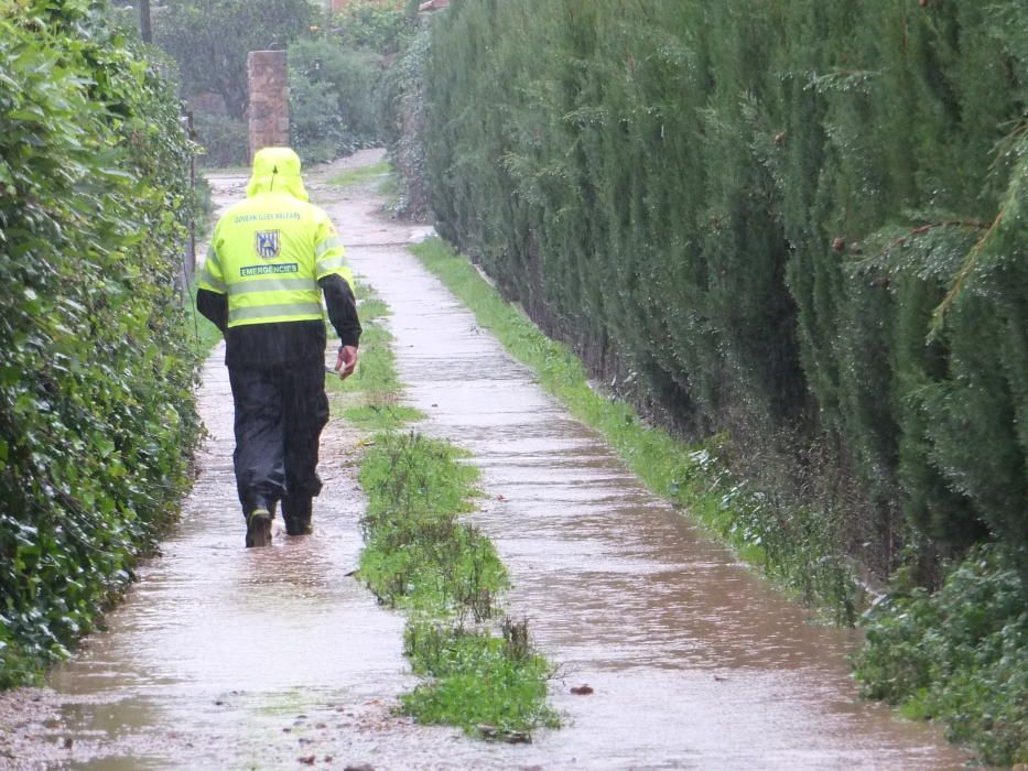 Récord histórico de lluvias en Sóller: 191 litros por metro cuadrado en 12 horas