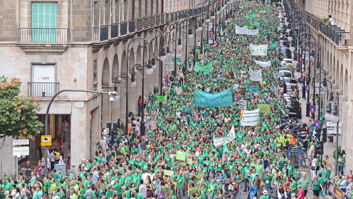 Manifestación contra el TIL del 29 de septiembre de 2013, hoy hace nueve años