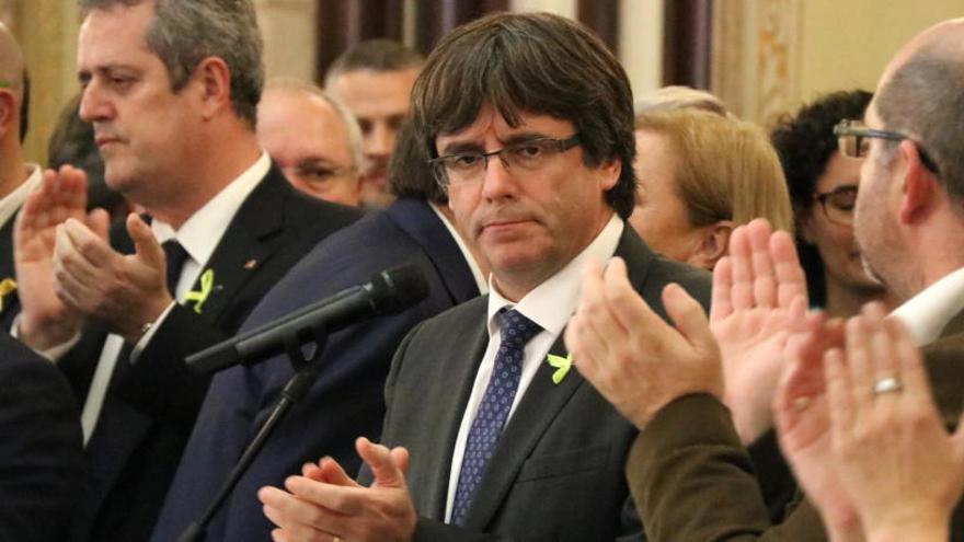 Carles Puigdemont al parlament.