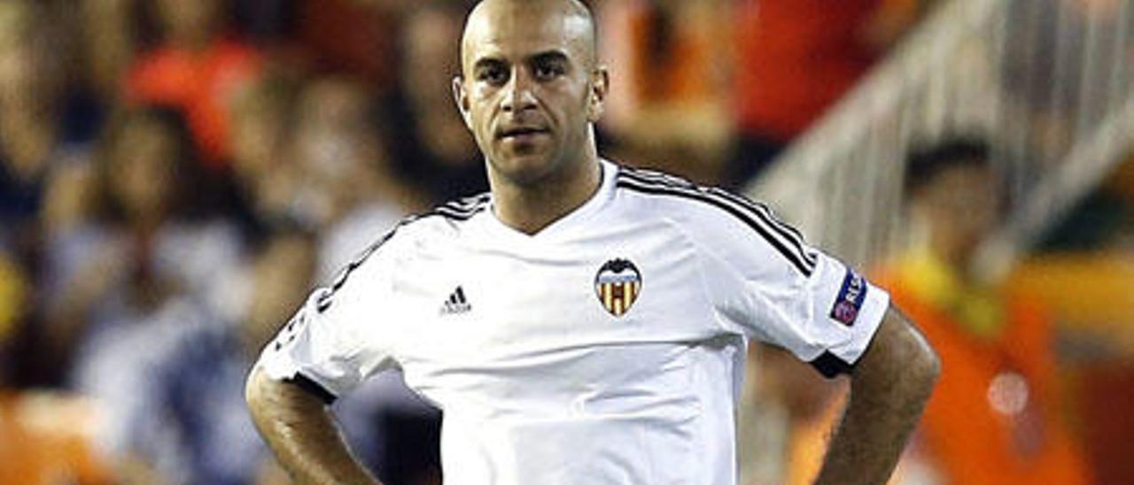 Abdennour se lamenta tras un gol recibido.