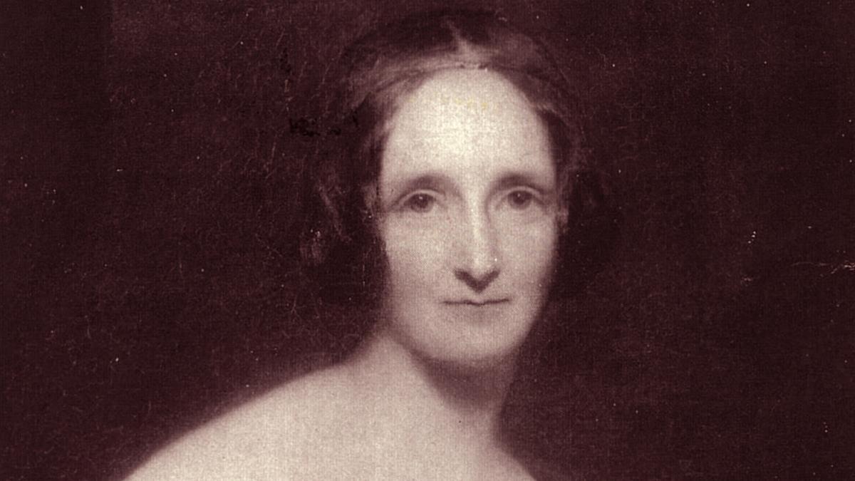 Retrato de Mary Shelley.