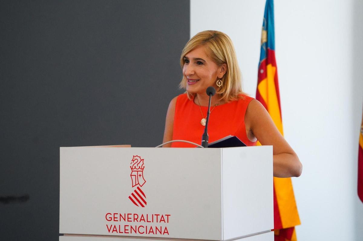 La consellera de Justicia y máxima responsable de Emergencias de la Generalitat Valenciana, Salomé Pradas.