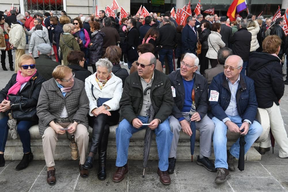 Manifestación de pensionistas en A Coruña