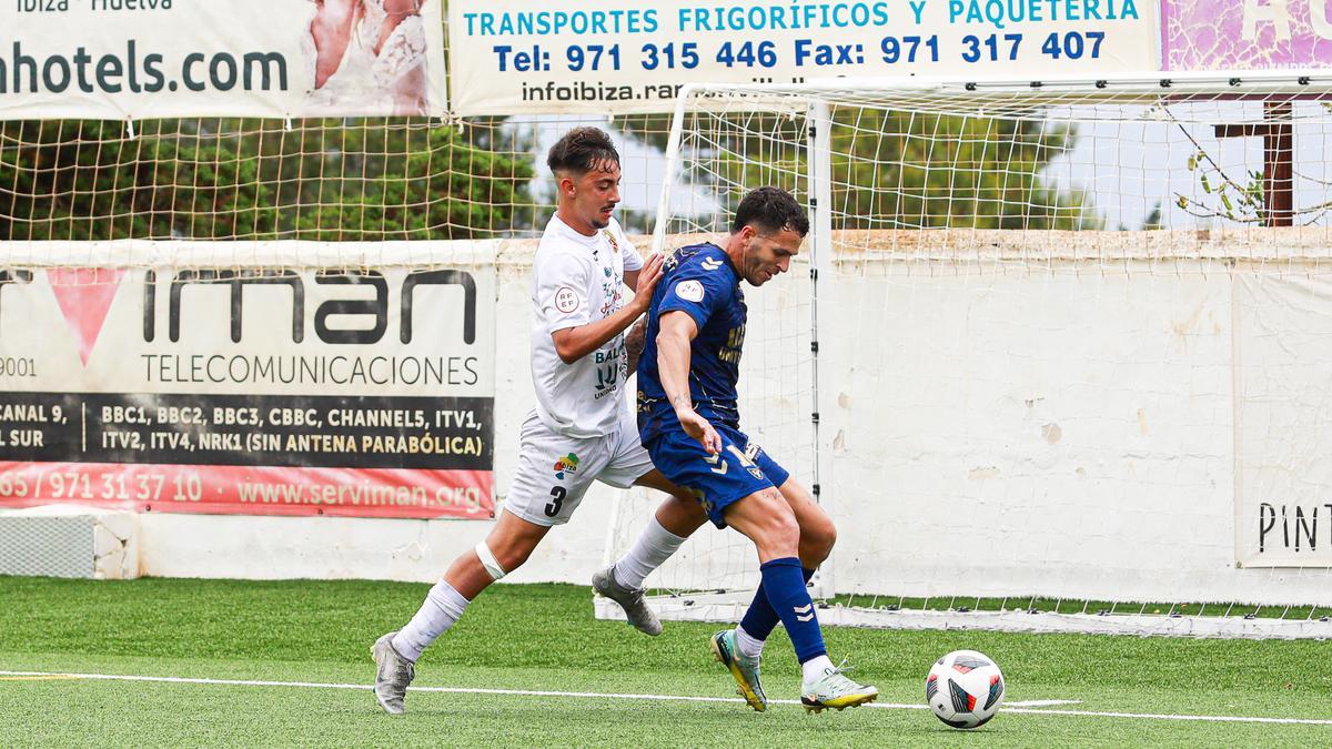 Una imagen del partido entre el Peña Deportiva y el UCAM Murcia