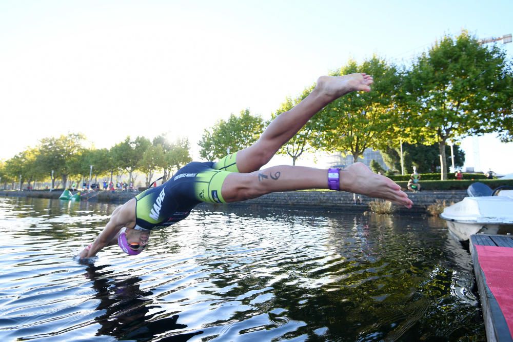 Los favoritos cumplen en el Campeonato de España de Triatlón Sprint en Pontevedra