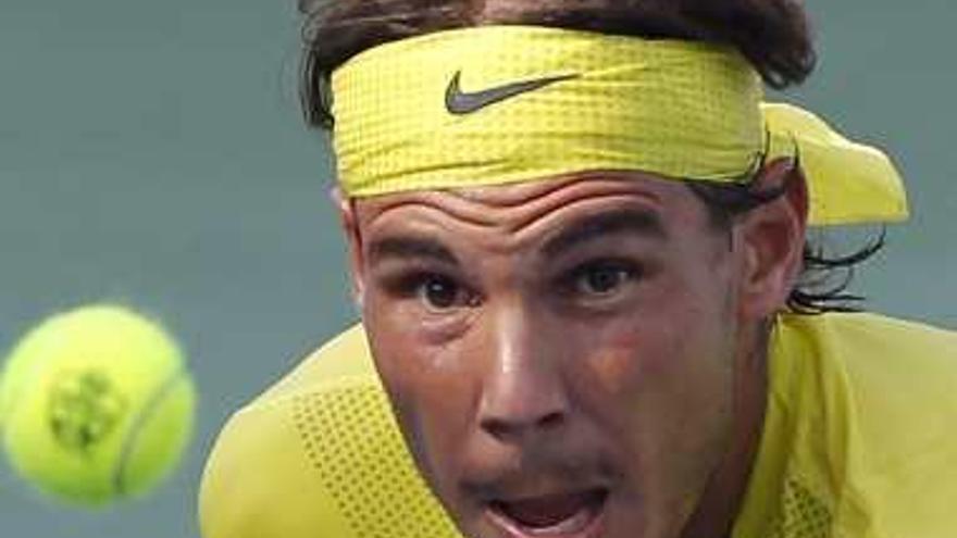 Rafa Nadal, ayer durante su partido ante Berdych.