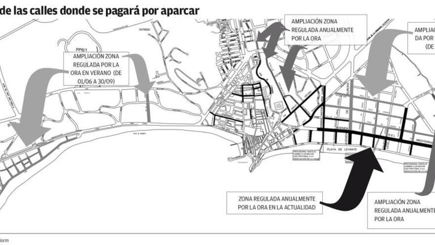 Benidorm crea 600 plazas más de zona azul