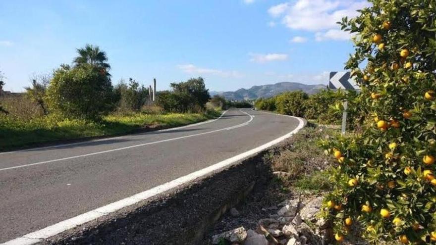 El Consell declara urgente la ocupación de terrenos para mejorar la carretera CV-670 entre Almoines y l'Alqueria de la Comtessa