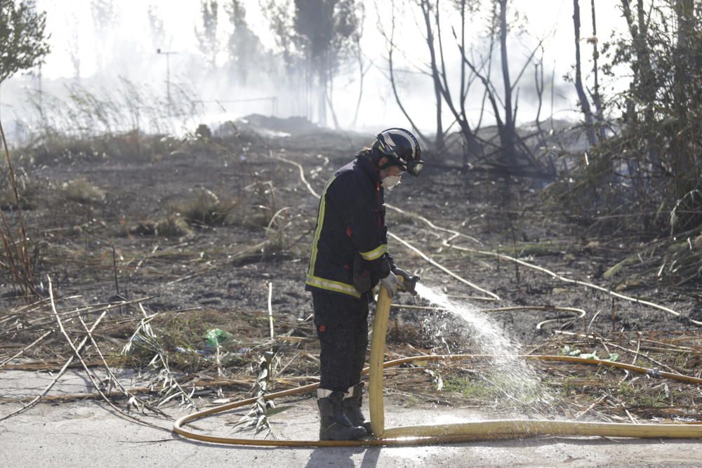 Sofocado un incendio que ha afectado a 100m2 en Puente Tocinos