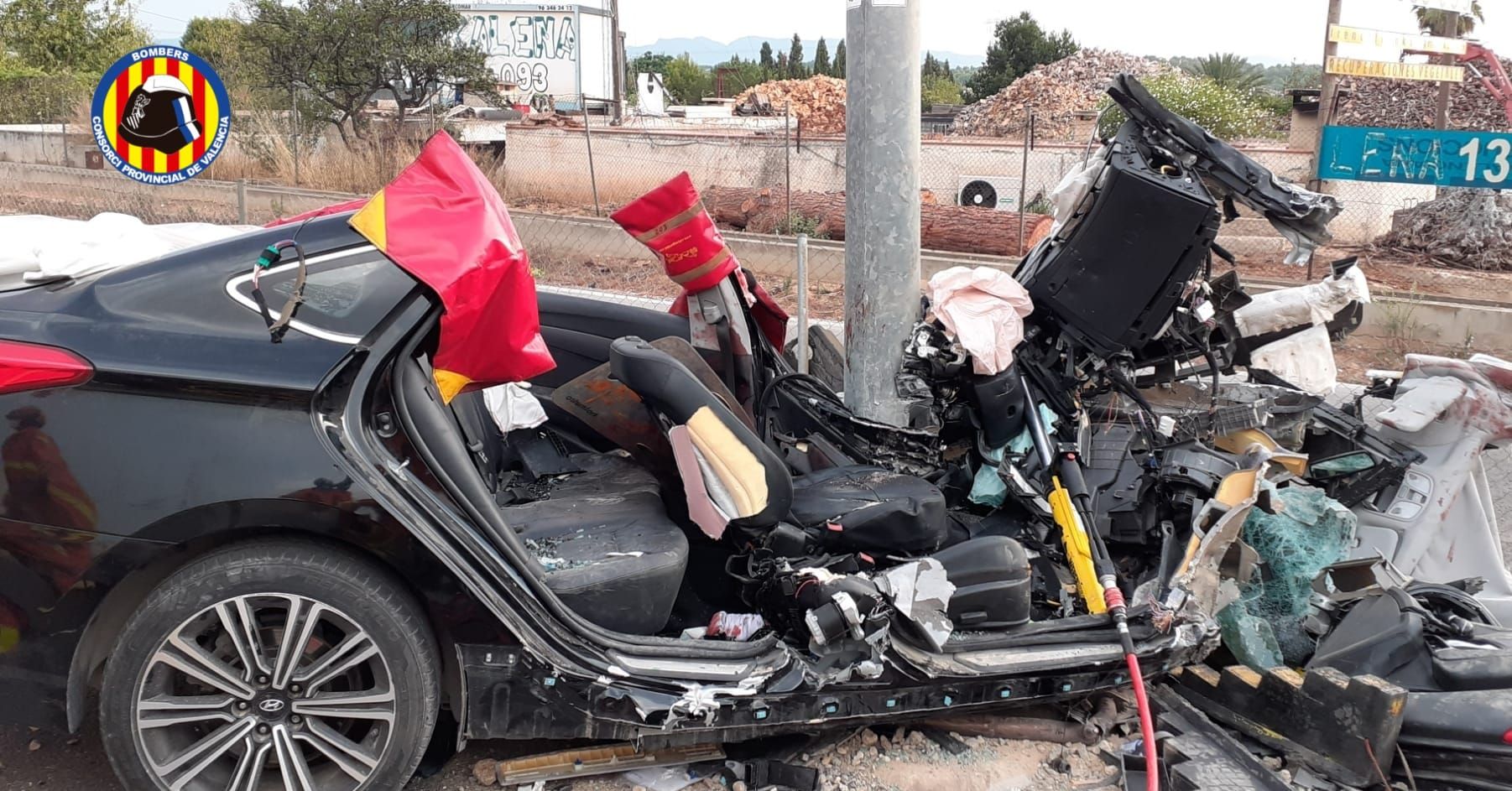 Tres heridos en un accidente en la CV35 a la altura de San Antonio de Benagéber