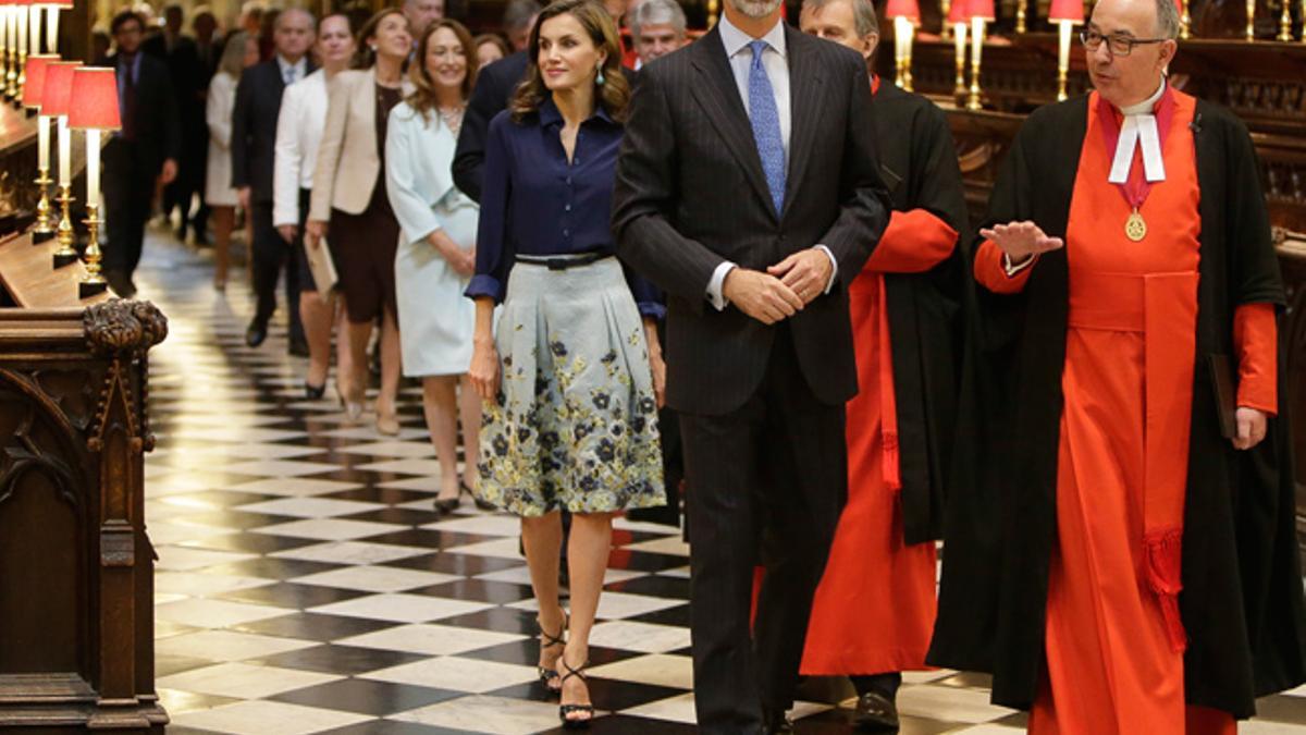 Visita de los Reyes de España a la Abadía de Westminster en Londres