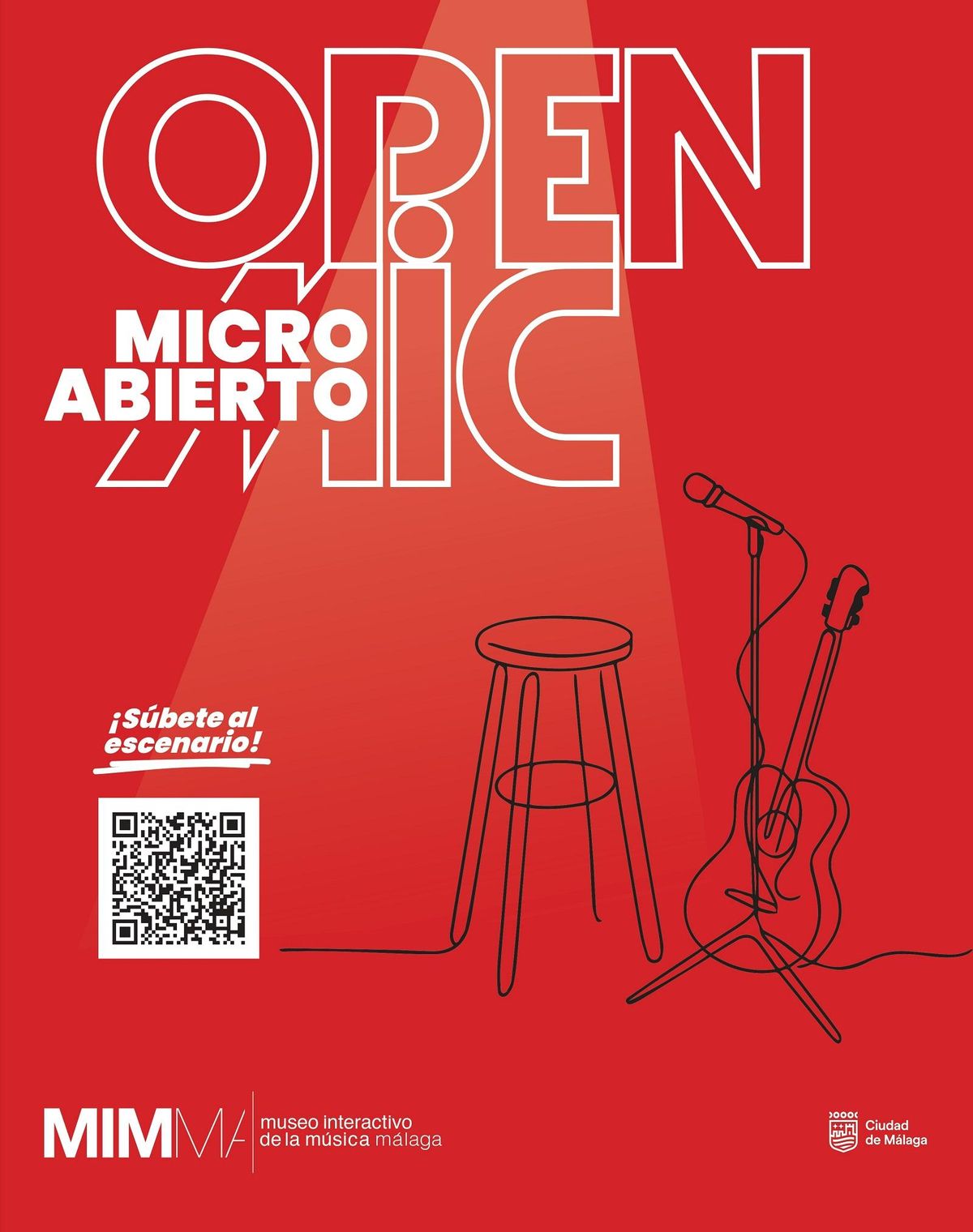 Cartel de la segunda edición de Micrófono Abierto, en el MIMMA.