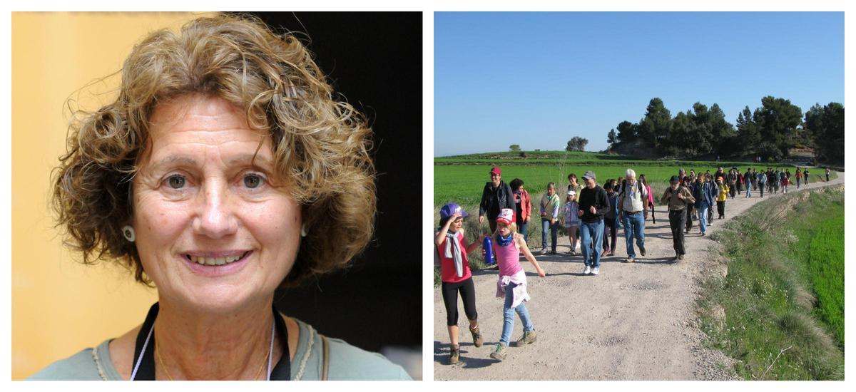 Alba Baltiérrez i una caminada de l'AE Cardenal Lluch de Manresa