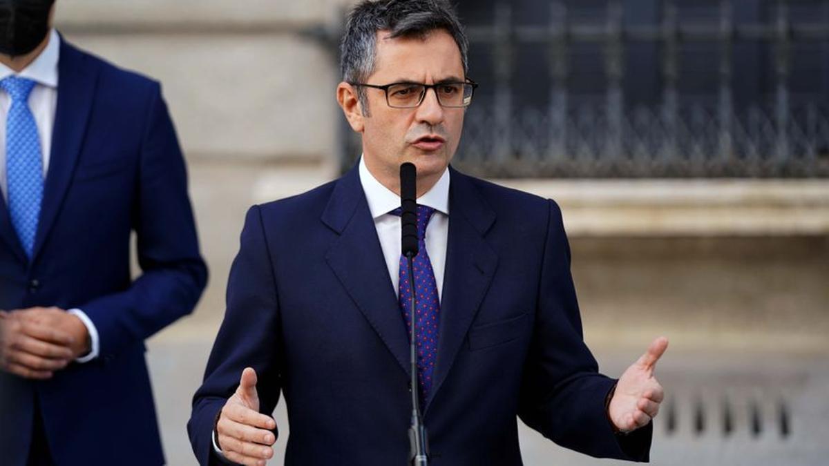 El ministro de la Presidencia, Félix Bolaños.