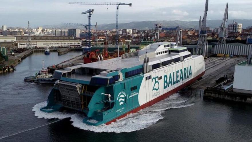 Baleària bota el ‘Margarita Salas’, su segundo fast ferry propulsado a gas