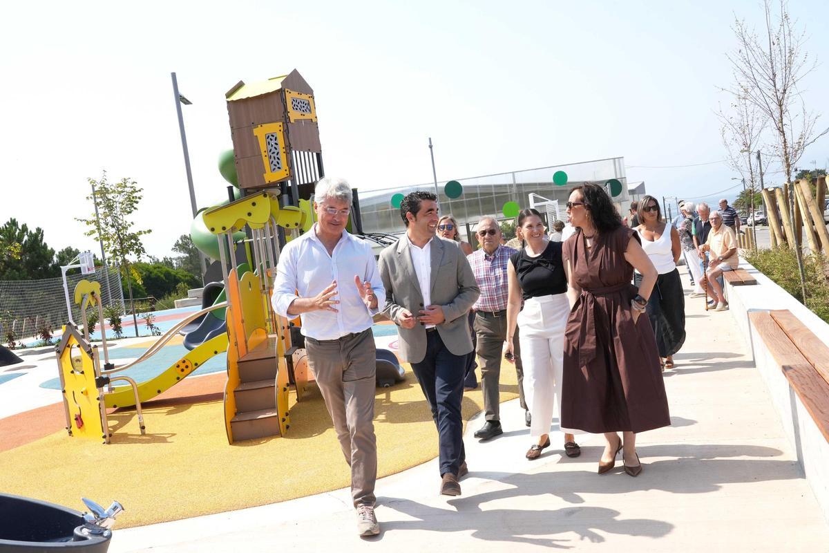 Un momento de la visita de Luis López.