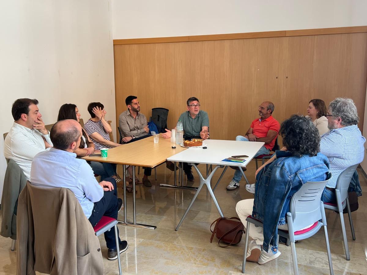 Un instante de la reunión.