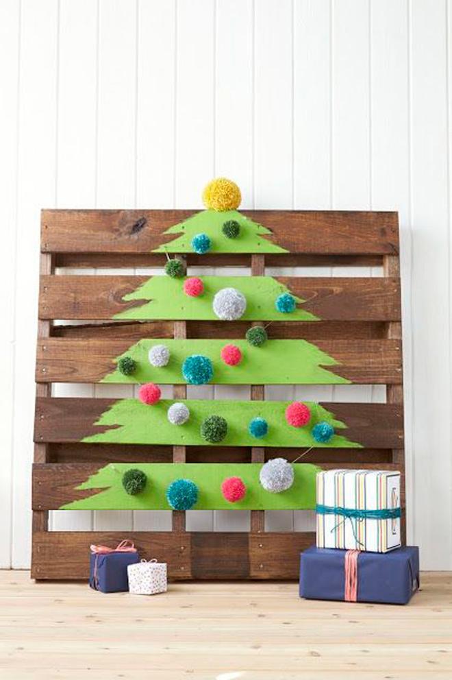 Árbol de Navidad 'do it yourself': palés