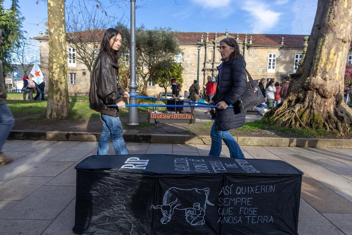 Manifestación en Santiago en contra del proyecto de Altri en Palas de Rei: así está transcurriendo Manifestación en Santiago en contra del proyecto de Altri en Palas de Rei: así está transcurriendo