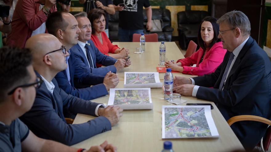 Puig anuncia que “en la próxima legislatura&quot; el metro llegará a Aldaia, el Barrio del Cristo, Alaquàs y Xirivella