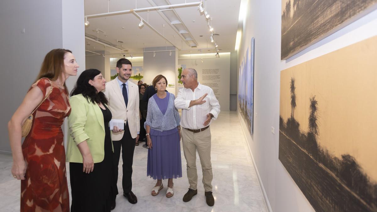 Un momento de la inauguración de la exposición