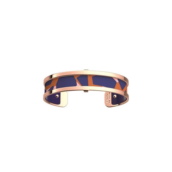 Brazalete fino con estampado animal y oro rosa, de Les Georgettes