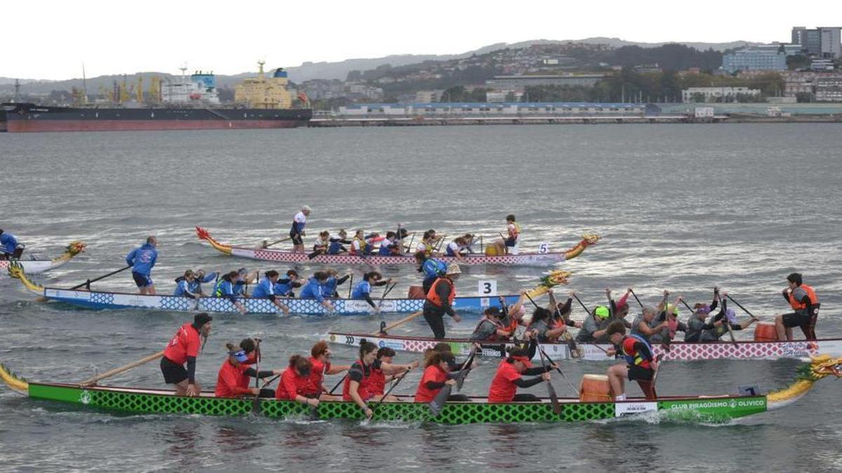 El Bolboretas Dragon Boat BCS alcanza el podio en el Open Cidade da Coruña