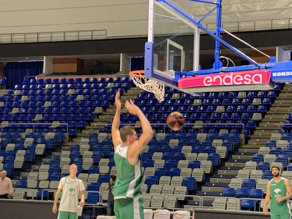 Primer entrenamiento de Rubén Guerrero con el Unicaja