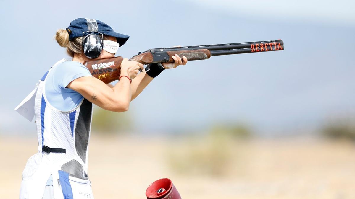 Fátima Gálvez, durante una competición.