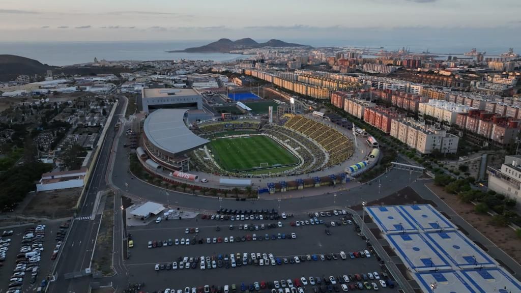 El UD Las Palmas - Alavés, a vista de pájaro