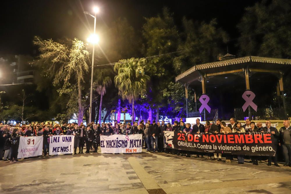 Marcha contra la violencia de género en Orihuela