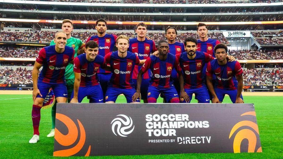 La alineación titular del FC Barcelona para el Clásico de Texas.