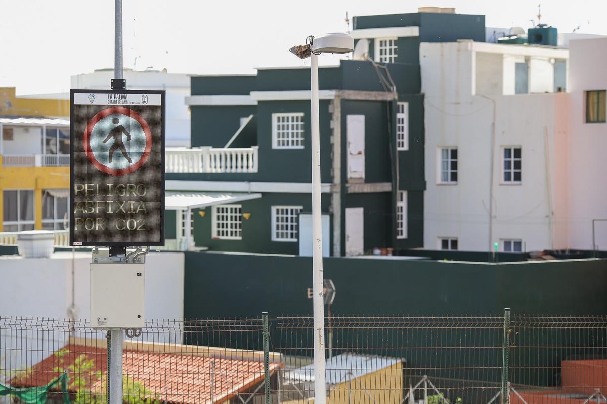 Imagen de archivo de un bloque de viviendas en La Palma.