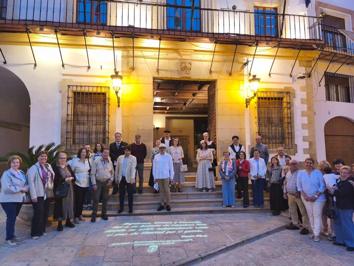 Poema proyectado en Bujalance con motivo de las jornadas 'Calles en verso'.