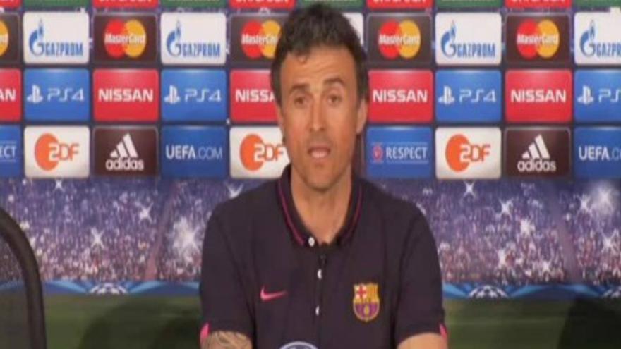 Luis Enrique: "Sabemos que va a ser un partido que nos va a costar"