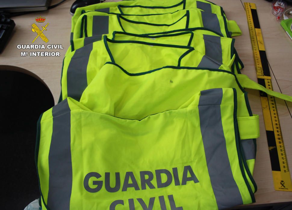 Detenidos en San Isidro y Orihuela los 8 miembros de una red que robaba droga simulando ser la Guardia Civil