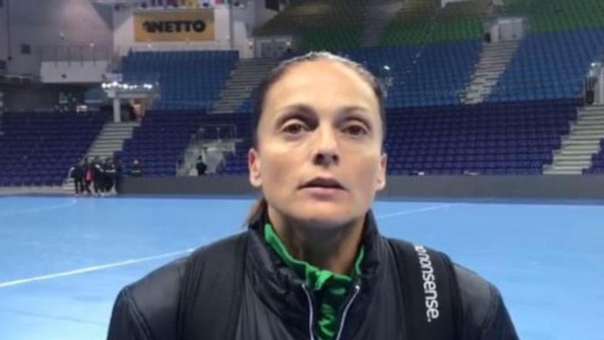 Silvia Navarro, portera del Rocasa, en exclusiva para La Provincia