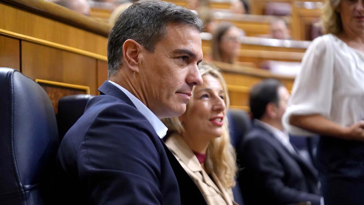 Pedro Sánchez, en el Congreso.