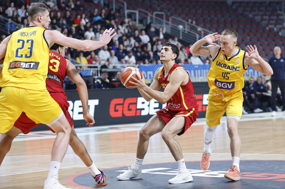 Álvaro Cárdenas, en el partido del pasado viernes ante Ucrania.