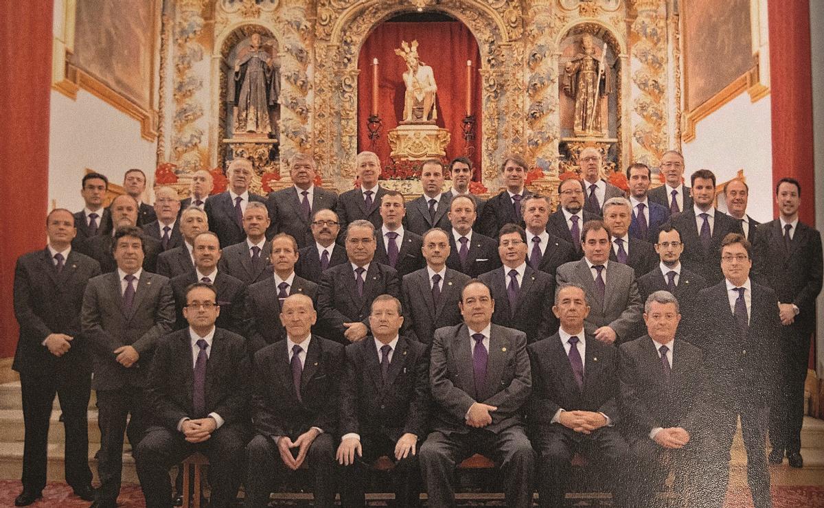 Musicalidad cofrade en Puente Genil. Foto reciente de la Schola Cantorum.