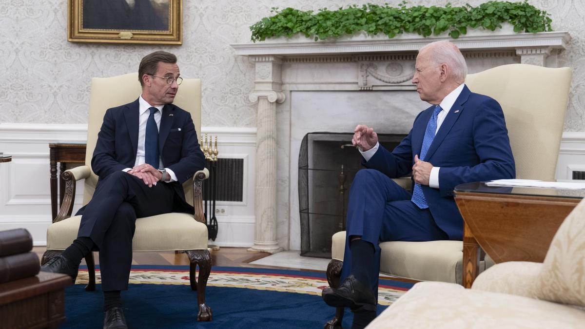 Swedish Prime Minister Ulf Kristersson visits Washington