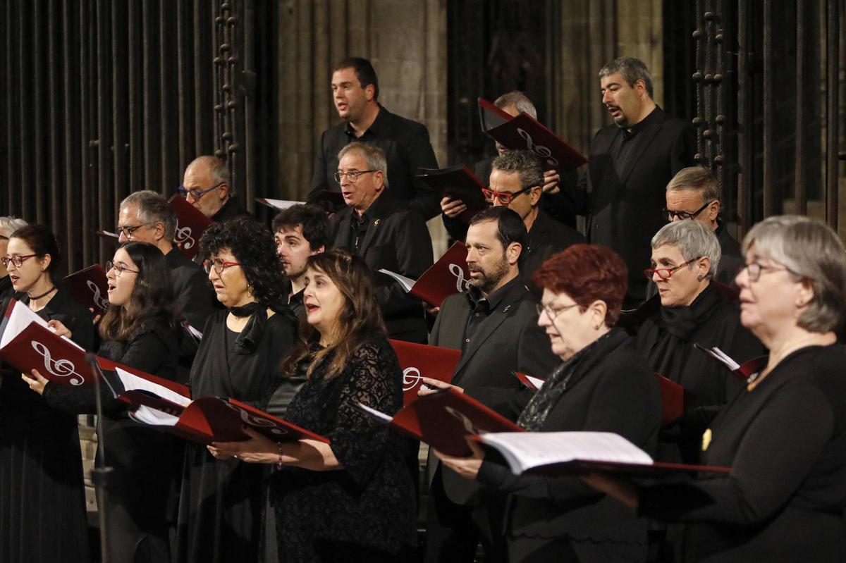 Un concert de Nadal de la Polifònica a la Catedral de Girona.